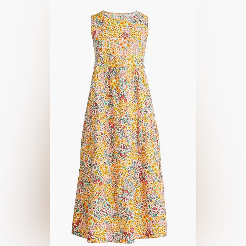 J.Crew Factory tiered midi dress